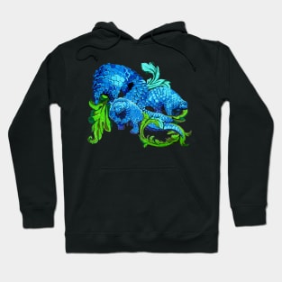 Floral Pangolin Hoodie